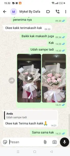 Testimonial Buket Bunga cihara