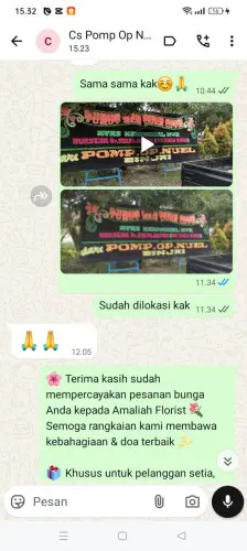 Testimonial Papan Bunga cihara