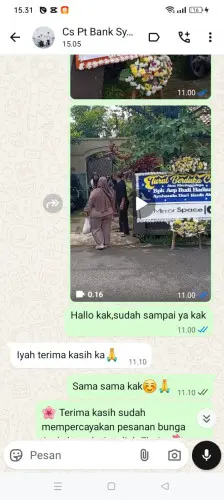 Testimonial Papan Bunga cihara